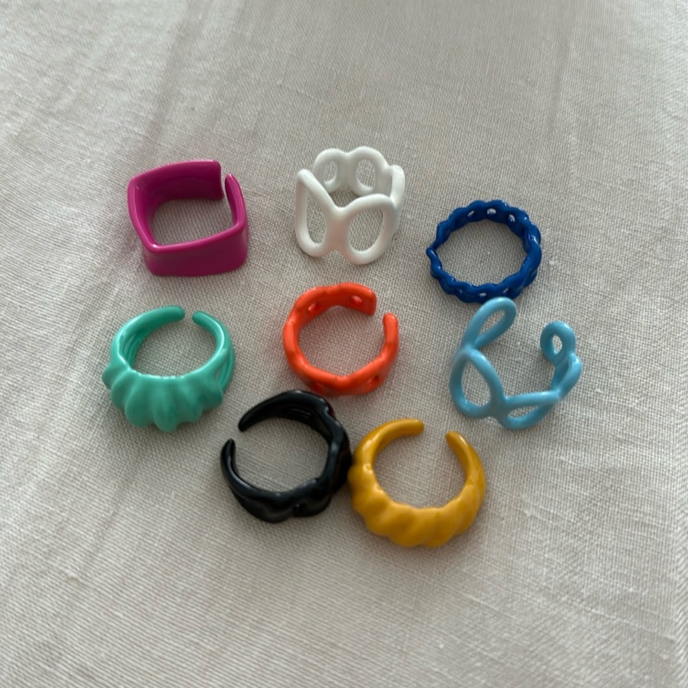 Mon Cher Moi Assorted Rings (Chain, Link, Croissant, Loop)